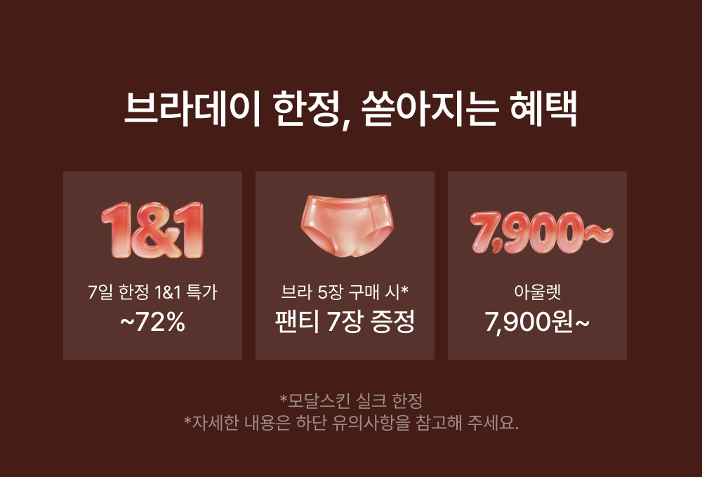 브라데이 한정, 쏟아지는 혜택